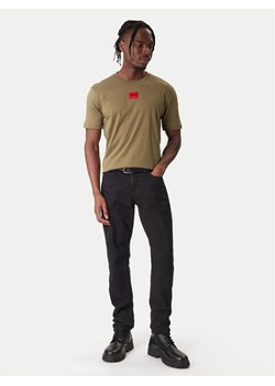 HUGO T-Shirt Diragolino 50447978 Zielony Regular Fit ze sklepu MODIVO w kategorii T-shirty męskie - zdjęcie 187633507