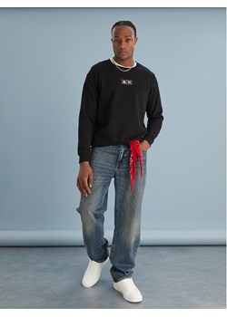 Kappa Bluza Authentic Nymphe 321Y1MW Czarny Comfort Fit ze sklepu MODIVO w kategorii Bluzy męskie - zdjęcie 187633509