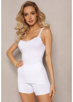 Biały Top Bawełniany Tryphelaia ze sklepu renee.pl w kategorii Bluzki damskie - zdjęcie 187633727