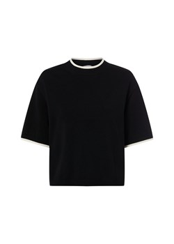 More & More Sweter damski z dzianiny Kobiety czarny jednolity ze sklepu vangraaf w kategorii Swetry damskie - zdjęcie 187633779