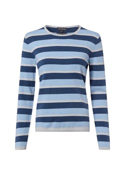 Franco Callegari Damski sweter z dzianiny z zawartością kaszmiru Kobiety jasnoniebieski w paski ze sklepu vangraaf w kategorii Swetry damskie - zdjęcie 187633819