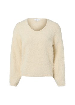Opus Sweter damski z dzianiny z moherem i alpaką - Plari Kobiety écru jednolity ze sklepu vangraaf w kategorii Swetry damskie - zdjęcie 187633828