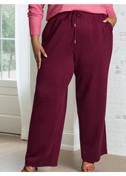 Sinsay - Spodnie wide leg - bordowy ze sklepu Sinsay w kategorii Spodnie damskie - zdjęcie 187634535