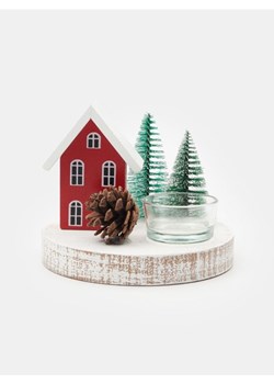 Sinsay - Świecznik świąteczny w kształcie domku - czerwony ze sklepu Sinsay w kategorii Świeczniki - zdjęcie 187634556