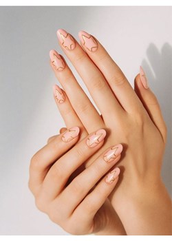 Sinsay - Sztuczne paznokcie migdałki - złoty ze sklepu Sinsay w kategorii Sztuczne paznokcie - zdjęcie 187634575