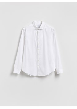 Reserved - Koszula slim z bawełny egipskiej - biały ze sklepu Reserved w kategorii Koszule męskie - zdjęcie 187635747