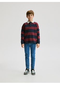 Reserved - Longsleeve polo w paski - granatowy ze sklepu Reserved w kategorii T-shirty chłopięce - zdjęcie 187635876