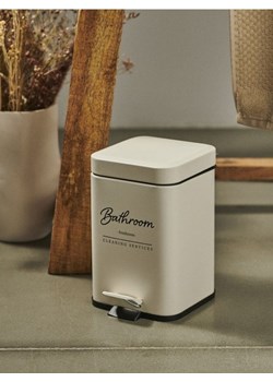 Sinsay - Kosz na śmieci - kremowy ze sklepu Sinsay w kategorii Kosze na śmieci - zdjęcie 187636707