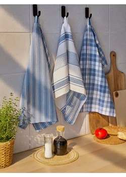 Sinsay - Ścierki kuchenne 3 pack - niebieski ze sklepu Sinsay w kategorii Fartuchy kuchenne - zdjęcie 187636726