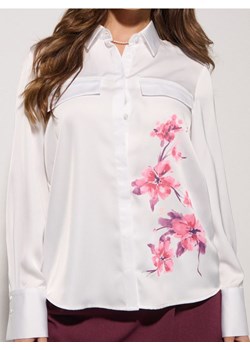 Sinsay - Satynowa koszula z kieszeniami - różowy ze sklepu Sinsay w kategorii Koszule damskie - zdjęcie 187636728