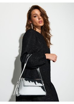 Sinsay - Srebrna torebka na ramię - srebrny ze sklepu Sinsay w kategorii Torebki bagietki - zdjęcie 187636746