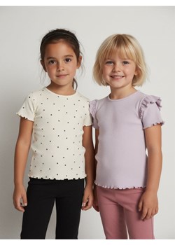 Sinsay - Prążkowana koszulka 2 pack - wielobarwny ze sklepu Sinsay w kategorii Bluzki dziewczęce - zdjęcie 187636788