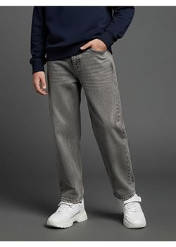 Sinsay - Jeansy baggy z efektem sprania - szary ze sklepu Sinsay w kategorii Spodnie dziewczęce - zdjęcie 187636818