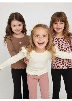 Sinsay - Prążkowane koszulki z długimi rękawami 3 pack - wielobarwny ze sklepu Sinsay w kategorii Bluzki dziewczęce - zdjęcie 187636828