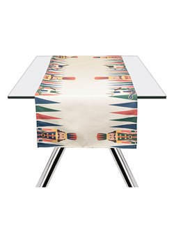 Trendy Kitchen by EXCÉLSA Bieżnik &quot;Vintage Christmas&quot; w kolorze biało-czerwono-zielonym - 140 x 45 cm ze sklepu Limango Polska w kategorii Obrusy i bieżniki - zdjęcie 187637008