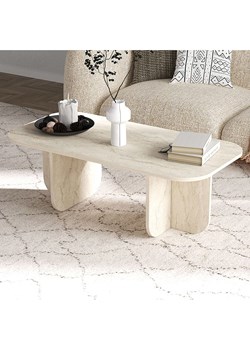 Scandinavia Concept Ława &quot;Becaj&quot; w kolorze beżowym - 120 x 41,4 x 60 cm ze sklepu Limango Polska w kategorii Stoliki kawowe - zdjęcie 187637197