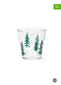 Trendy Kitchen by EXCÉLSA Szklanki (6 szt.) &quot;Green Winter&quot; w kolorze zielonym - 250 ml ze sklepu Limango Polska w kategorii Naczynia - zdjęcie 187637469