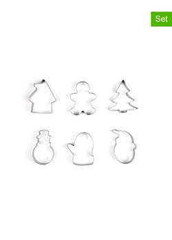 Trendy Kitchen by EXCÉLSA Foremki (6 szt.) &quot;Wonderful Ginger&quot; w kolorze srebrnym ze sklepu Limango Polska w kategorii Akcesoria do pieczenia - zdjęcie 187637475