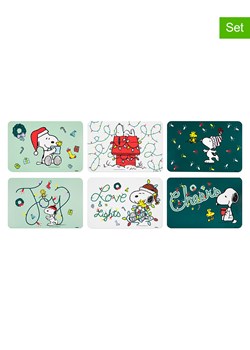 Trendy Kitchen by EXCÉLSA Podkładki stołowe (6 szt.) w kolorze zielono-białym - 43,5 x 29 cm ze sklepu Limango Polska w kategorii Podkładki na stół - zdjęcie 187637487