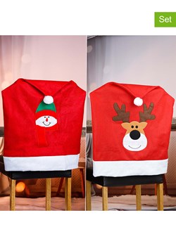 Hollybell Pokrowce (6 szt.) w kolorze czerwonym na krzesła - 65 x 49 cm ze sklepu Limango Polska w kategorii Dekoracje bożonarodzeniowe - zdjęcie 187637578