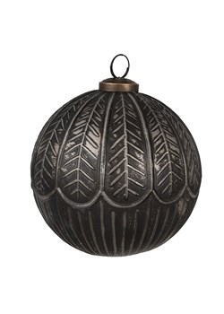Clayre &amp; Eef Bombka w kolorze czarnym - Ø 12 cm ze sklepu Limango Polska w kategorii Dekoracje bożonarodzeniowe - zdjęcie 187637648
