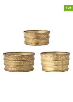 Bloomingville Doniczki (3 szt.) &quot;Lucilla&quot; w kolorze złotym ze sklepu Limango Polska w kategorii Doniczki i osłonki - zdjęcie 187637689