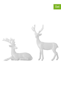 Bloomingville Figurki dekoracyjne (2 szt.) w kolorze białym ze sklepu Limango Polska w kategorii Dekoracje - zdjęcie 187637719