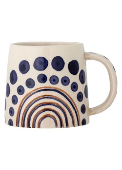 Bloomingville Kubek jumbo &quot;Shama&quot; w kolorze kremowo-granatowym - 515 ml ze sklepu Limango Polska w kategorii Dzbanki i zaparzacze - zdjęcie 187637738