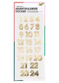 folia PAPER Naklejki do kalendarza adwentowego &quot;Numbers Gold&quot; - 5+ ze sklepu Limango Polska w kategorii Zabawki - zdjęcie 187637869