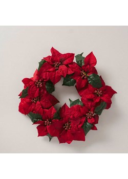 Boltze Wiszący wianek w kolorze czerwonym - Ø 50 cm ze sklepu Limango Polska w kategorii Doniczki i osłonki - zdjęcie 187638118