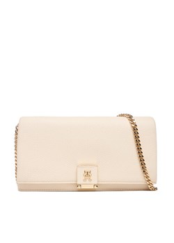 Torebka Tommy Hilfiger Th Her Flap W/Chain AW0AW17403 Beżowy ze sklepu eobuwie.pl w kategorii Kopertówki - zdjęcie 187638849