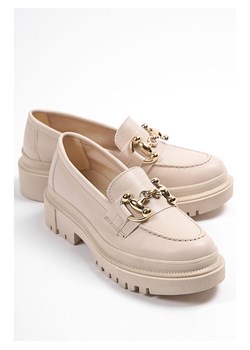 trendyol Mokasyny w kolorze kremowym ze sklepu Limango Polska w kategorii Mokasyny damskie - zdjęcie 187639527