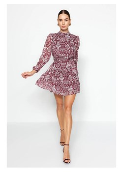 trendyol Sukienka w kolorze bordowo-białym ze sklepu Limango Polska w kategorii Sukienki - zdjęcie 187639678