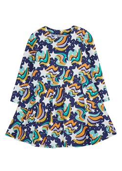 Frugi Sukienka &quot;Cosy Skater&quot; ze wzorem ze sklepu Limango Polska w kategorii Sukienki dziewczęce - zdjęcie 187639837