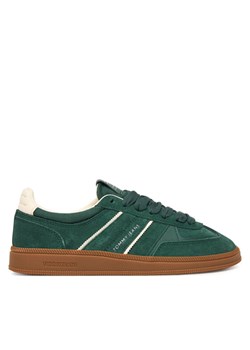 Sneakersy Tommy Jeans The Greenwich Edge Suede EN0EN02924 Zielony ze sklepu eobuwie.pl w kategorii Buty sportowe damskie - zdjęcie 187640298