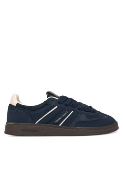 Sneakersy Tommy Jeans The Greenwich Edge Suede EN0EN02924 Granatowy ze sklepu eobuwie.pl w kategorii Buty sportowe damskie - zdjęcie 187640299