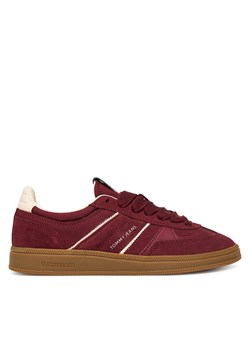 Tommy Jeans Sneakersy The Greenwich Edge Suede EN0EN02924 Bordowy ze sklepu MODIVO w kategorii Buty sportowe damskie - zdjęcie 187640397