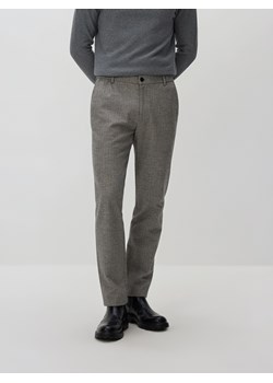 Reserved - Spodnie chino slim w kratę - ciemnoszary ze sklepu Reserved w kategorii Spodnie męskie - zdjęcie 187640917