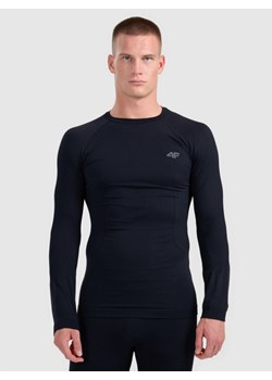 Męska bielizna termoaktywna (góra) 4F 4FWAW25USEAM233 - czarna ze sklepu Sportstylestory.com w kategorii Bielizna termoaktywna męska - zdjęcie 187642189