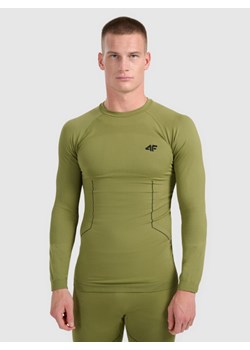 Męska bielizna termoaktywna (góra) 4F 4FWAW25USEAM233 - khaki ze sklepu Sportstylestory.com w kategorii Bielizna termoaktywna męska - zdjęcie 187642218