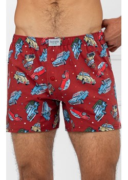 Świąteczne bokserki męskie Retro Bis, Kolor czerwony-wzór, Rozmiar S, Italian Fashion ze sklepu Intymna w kategorii Majtki męskie - zdjęcie 187642969
