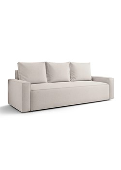 Kremowa rozkładana sofa z pojemnikiem W8-T74 ze sklepu Edinos.pl w kategorii Sofy i kanapy - zdjęcie 187643009