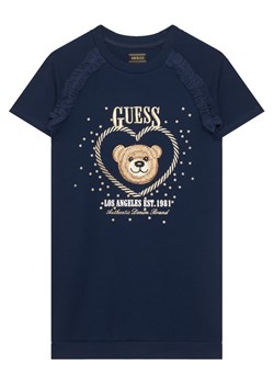 Guess Sukienka codzienna K6RK01 KAUH0 Granatowy Regular Fit ze sklepu MODIVO w kategorii Sukienki dziewczęce - zdjęcie 187643275