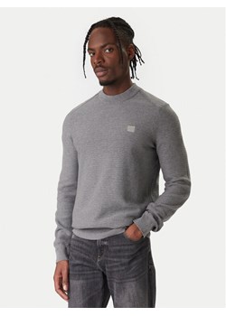 BOSS Sweter Anion 50527584 Szary Regular Fit ze sklepu MODIVO w kategorii Swetry męskie - zdjęcie 187643298