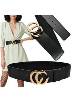 GUMOWY PASEK DAMSKI SKÓRA EKO DO SUKIENKI SWETRA ze sklepu PROMESSO w kategorii Paski damskie - zdjęcie 187643528