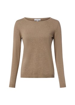 brookshire Damska dzianinowa koszulka z długim rękawem Kobiety Bawełna taupe jednolity ze sklepu vangraaf w kategorii Bluzki damskie - zdjęcie 187643636