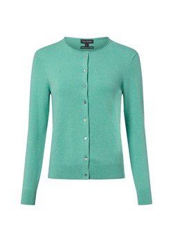 Franco Callegari Kardigan damski z zawartością kaszmiru Kobiety szmaragdowy marmurkowy ze sklepu vangraaf w kategorii Swetry damskie - zdjęcie 187643645