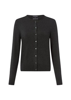 Franco Callegari Kardigan damski z zawartością kaszmiru Kobiety antracytowy marmurkowy ze sklepu vangraaf w kategorii Swetry damskie - zdjęcie 187643649