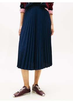 Tommy Hilfiger Spódnica damska Kobiety Sztuczne włókno granatowy jednolity ze sklepu vangraaf w kategorii Spódnice - zdjęcie 187643657