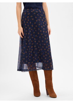 Msch Copenhagen Damska spódnica z siateczki - MSCHGinie Illenora Kobiety Dzianina granatowy wzorzysty ze sklepu vangraaf w kategorii Spódnice - zdjęcie 187643677
